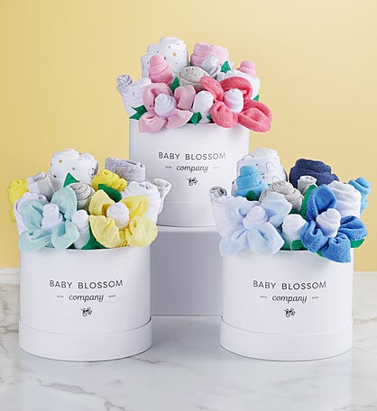 Baby Blossom® Hat Box Gift Set- Pink, Blue, or Yellow